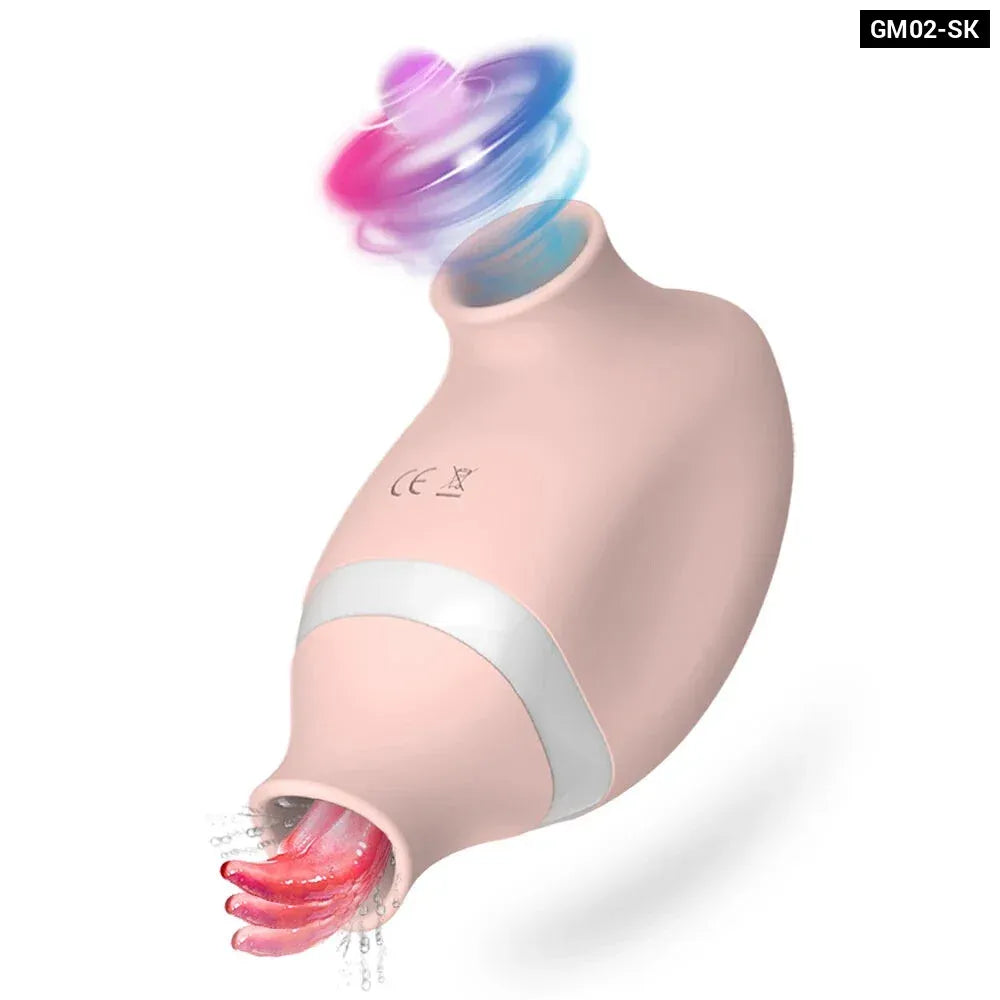 2 In 1 Clit Stimulator Sucking Licking Vibrator for Women-5
