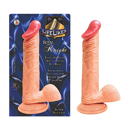 Lifelikes Royal Knight 8in. Dong With Suction Cup & Balls-0