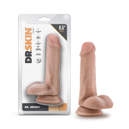 Dr. Skin Dr. Jeffrey 6.5 in. Dildo with Balls Beige-0
