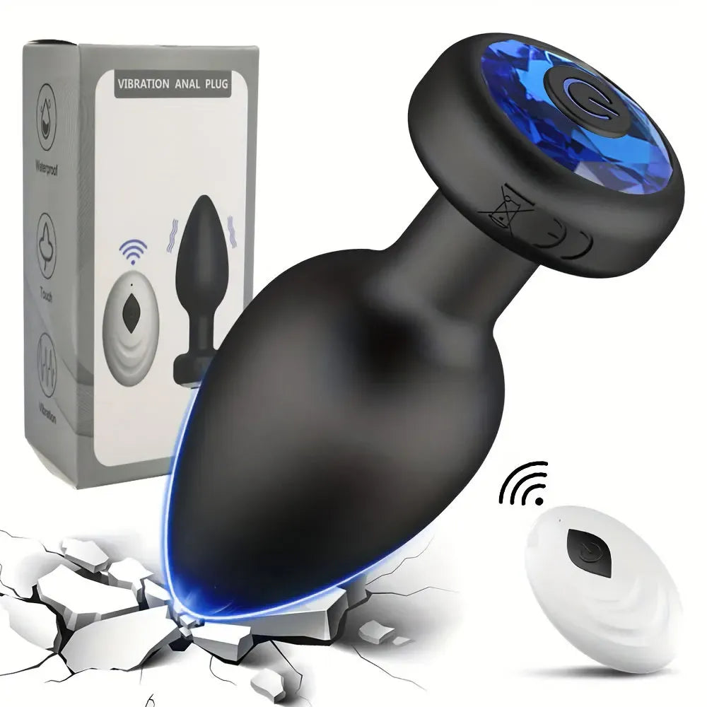 Wireless Anal Plug Vibrator For Men Remote Control Massager-5