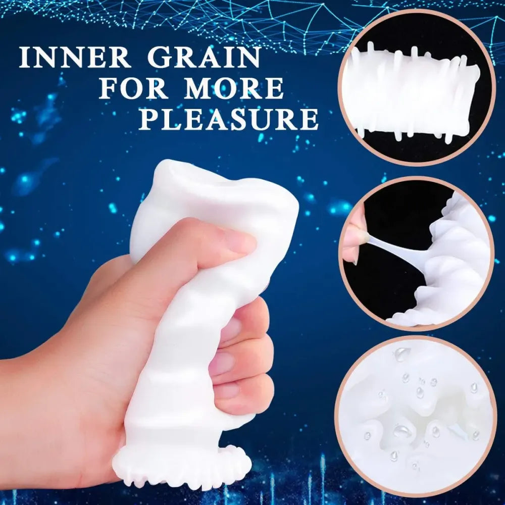 10 Mode Cordless Masturbator for Men Soft Vibrating Cock Sleeve for Prolonged Erection-4