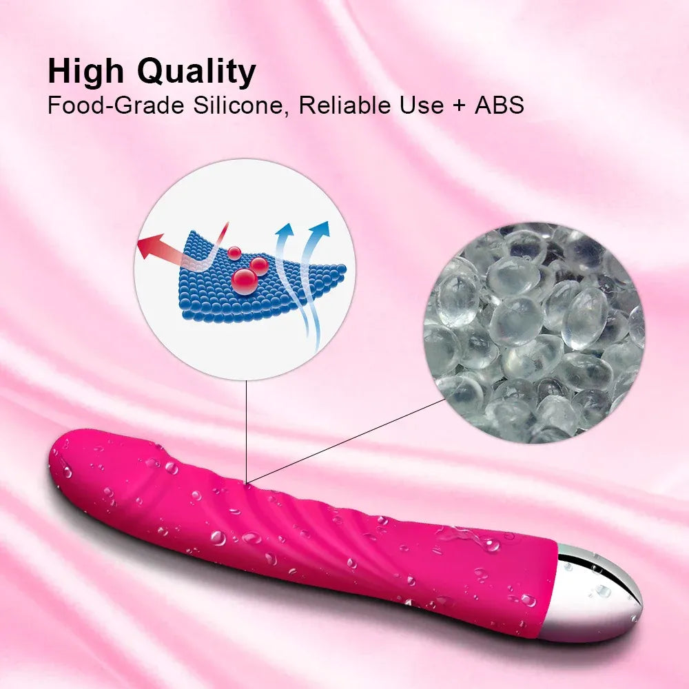 10-Mode Soft Dildo Vibrator for Women-3