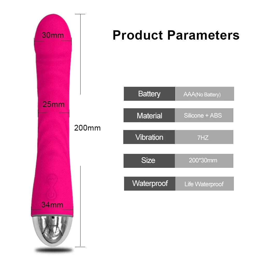 10-Mode Soft Dildo Vibrator for Women-1