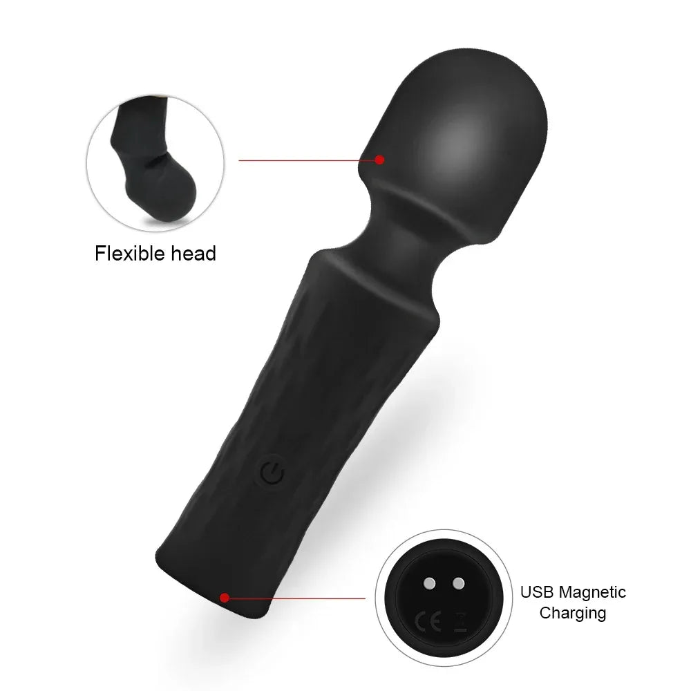 10 Modes Mini Av Vibrator Powerful Stimulator for Women-3