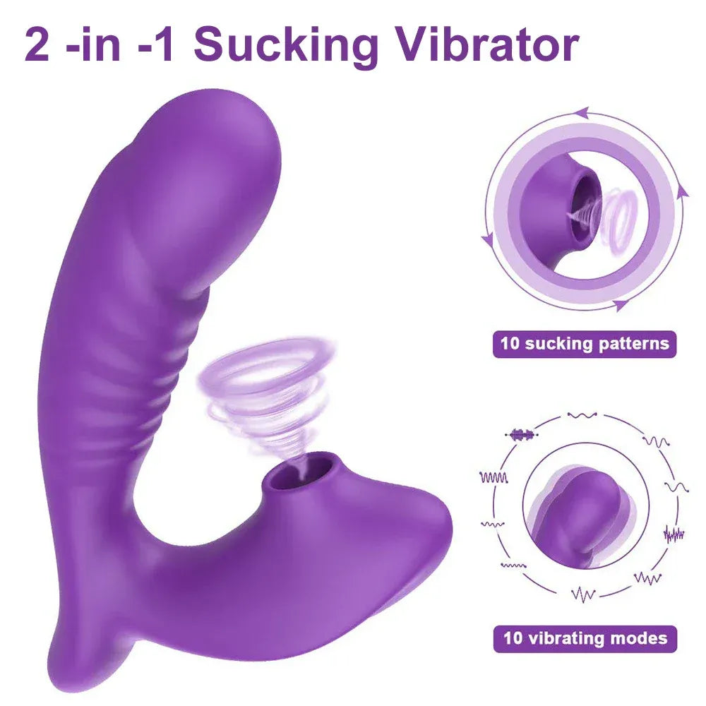 10 Speed Clitoral Suction Vibrator for G Spot Stimulation Female Masturbation-1