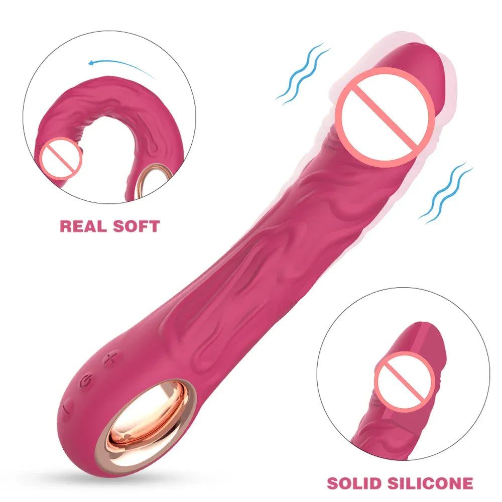 10 Speed Silicone Dildo Vibrator for Women-2