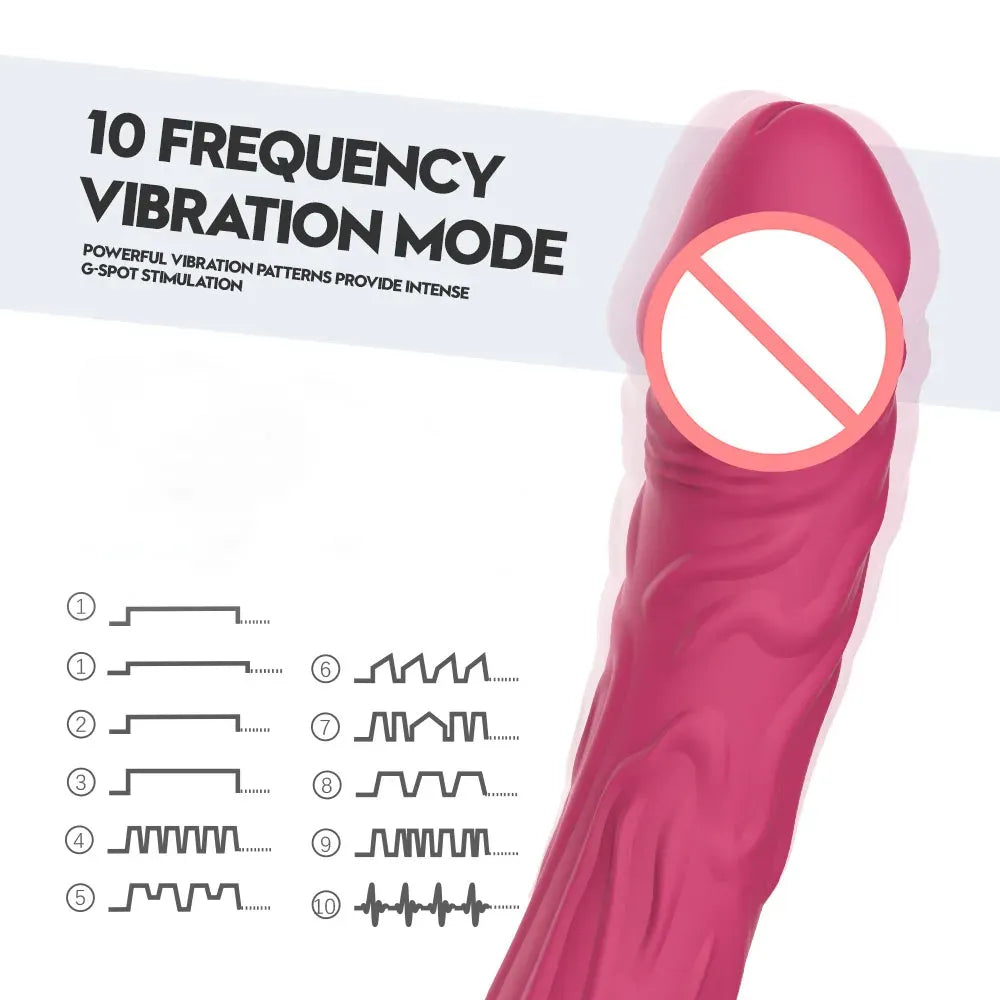 10 Speed Silicone Dildo Vibrator for Women-1