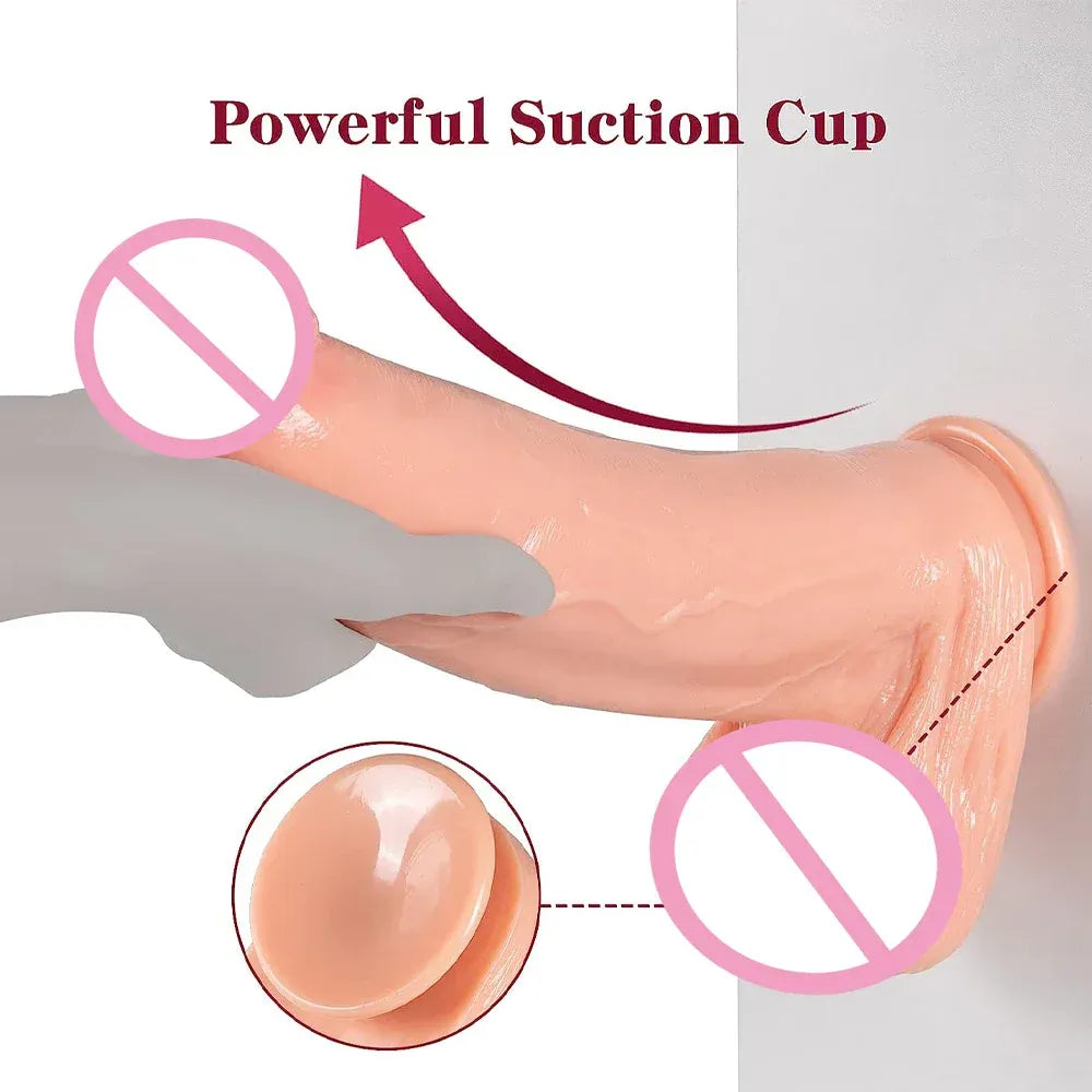 12 Inch Realistic Dildo with Suction Cup - Female Stimulator-2