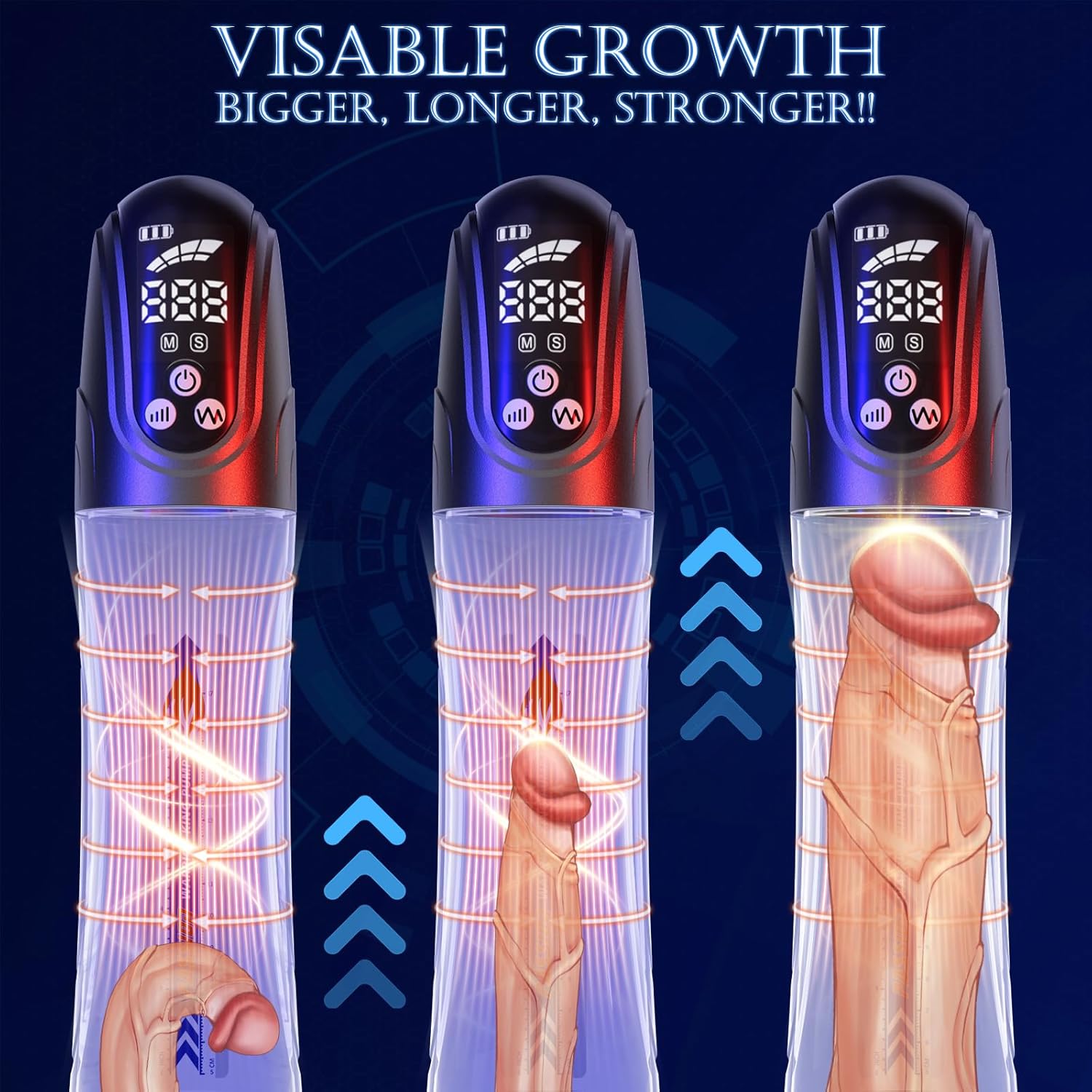 2-in-1 Suction & Pressure Penis Pump – Automatic Male Enhancer-4