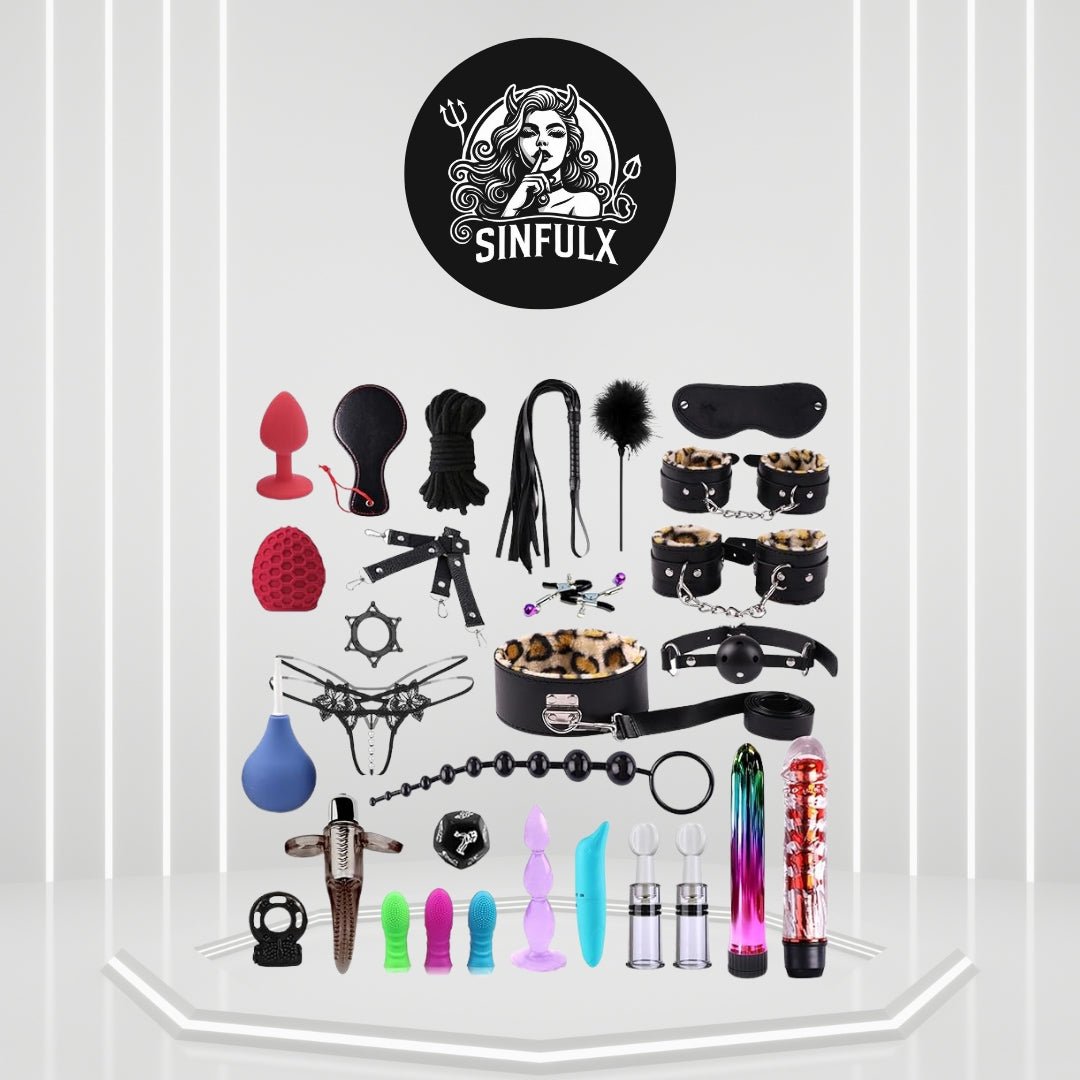 30-Piece Complete BDSM Sex Play Kit-0