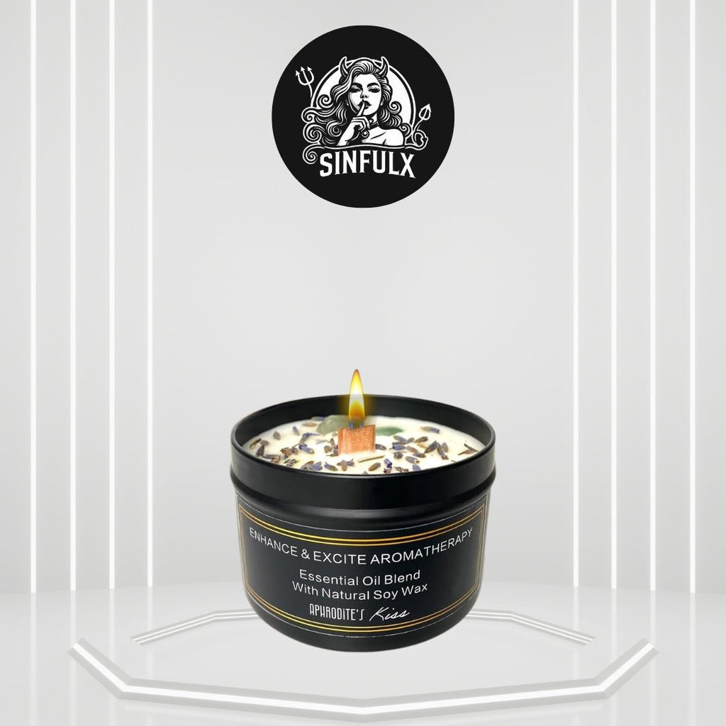 Aphrodisiac Scented Candle with Jade Crystals-0