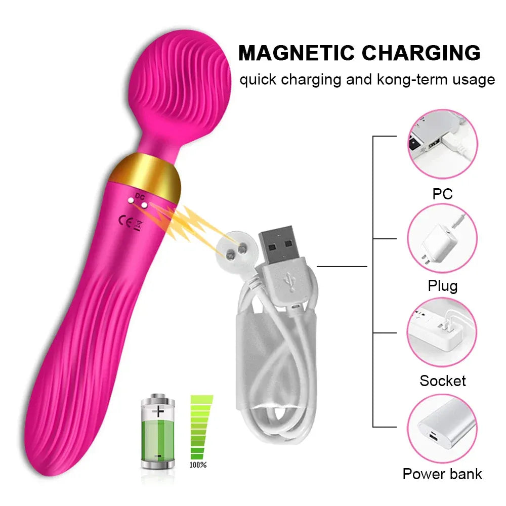 18-Speed Dual Motor G-Spot Vibrator for Women-1