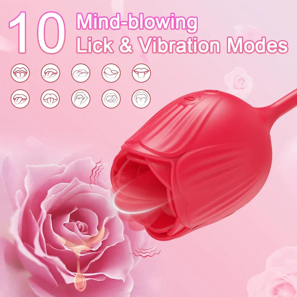 2 In 1 Clit Licking Vibrator for Women Thrusting Vagina Stimulator Female Masturbator-2