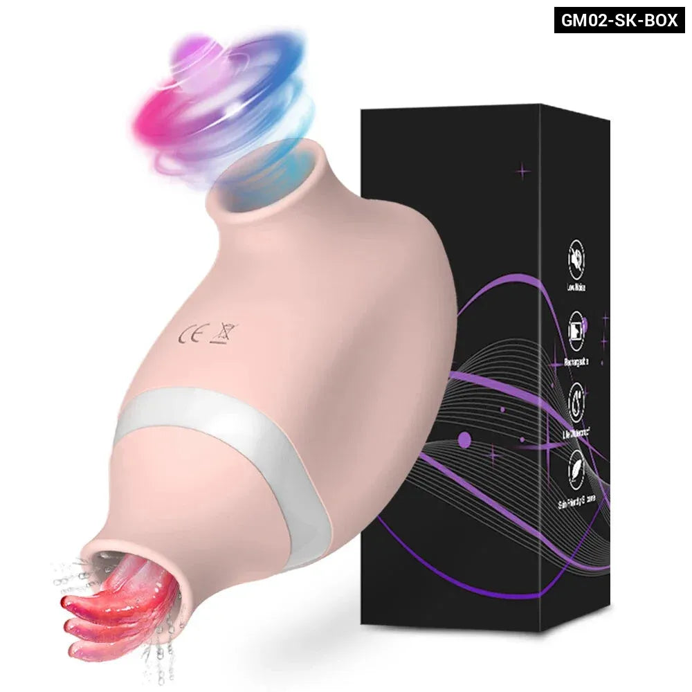 2 In 1 Clit Stimulator Sucking Licking Vibrator for Women-10