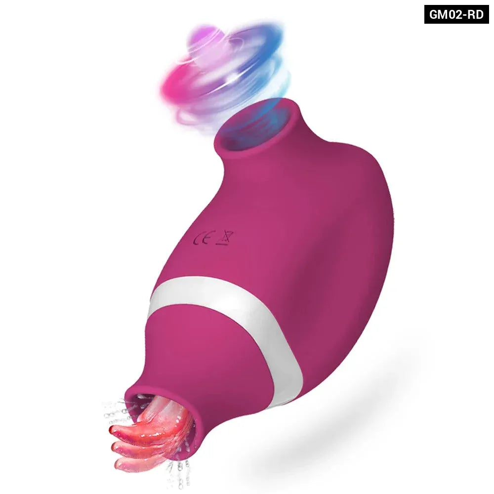 2 In 1 Clit Stimulator Sucking Licking Vibrator for Women-8