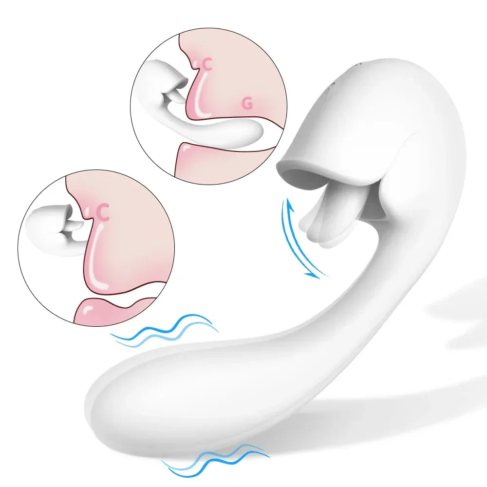 2 In 1 G Spot Stimulator Lick Suck for Intense Pleasure-6