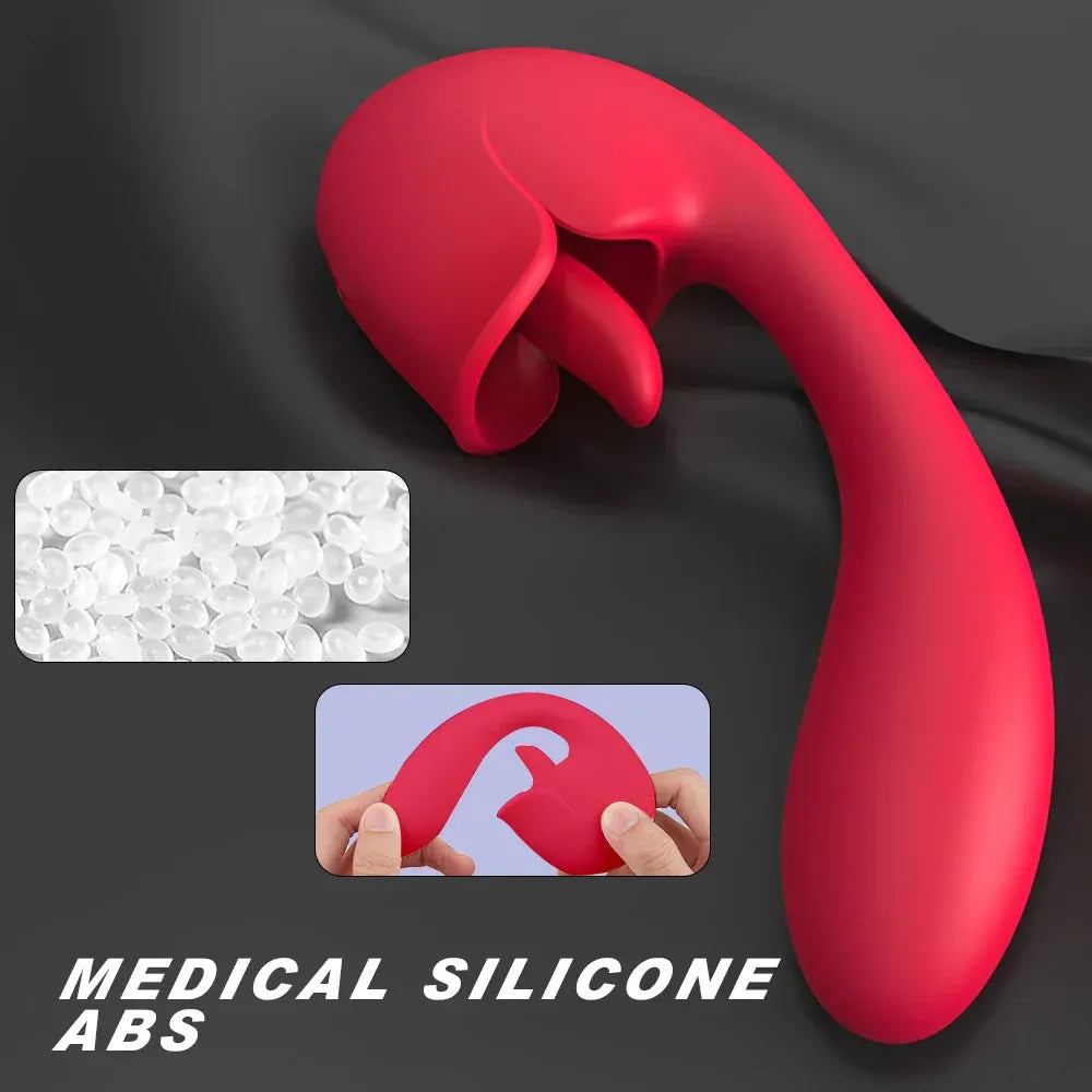 2 In 1 G Spot Stimulator Lick Suck for Intense Pleasure-3