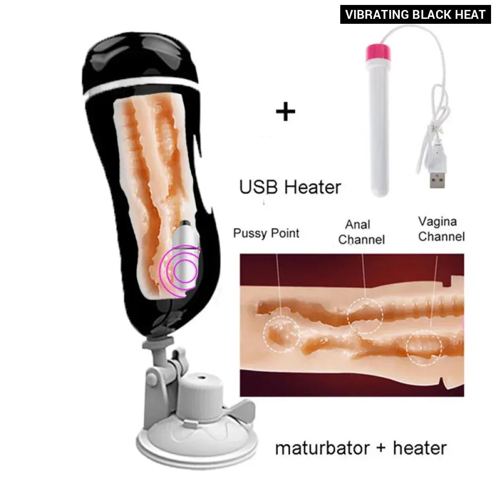 2 In 1 Masturbation Cup for Men Dual Channel Vagina Anal Stimulation-9