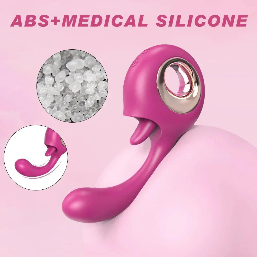 2 In 1 Silicone G Spot Clit Stimulator-4