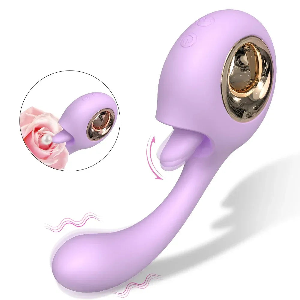 2 In 1 Silicone G Spot Clit Stimulator-6