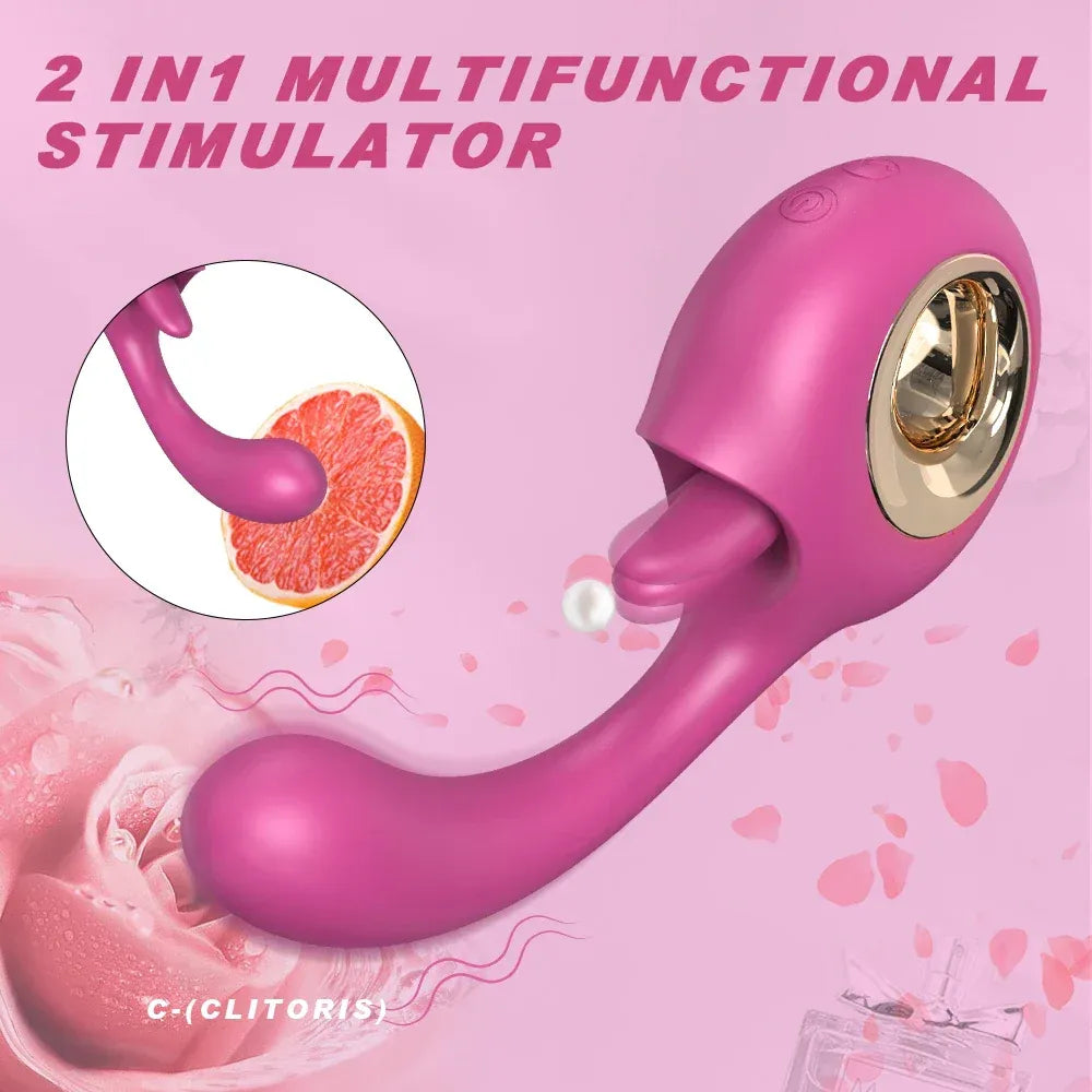 2 In 1 Silicone G Spot Clit Stimulator-1
