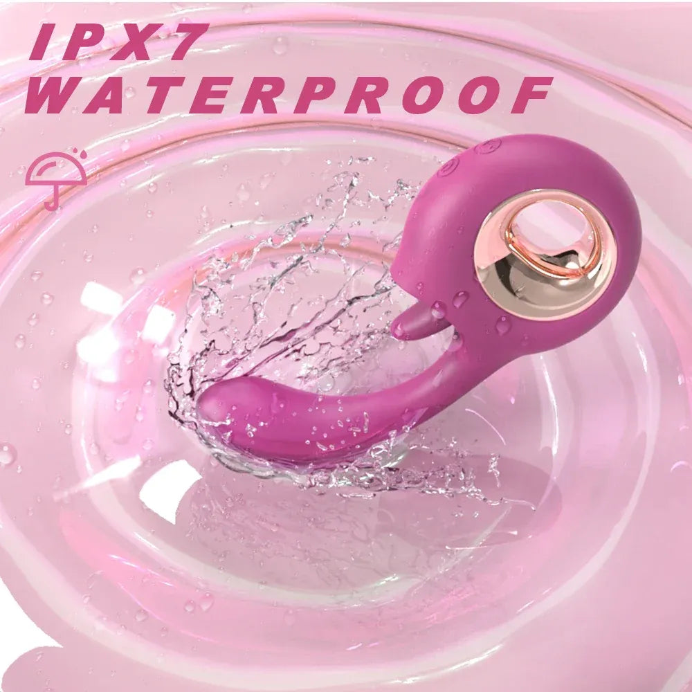 2 In 1 Silicone G Spot Clit Stimulator-2