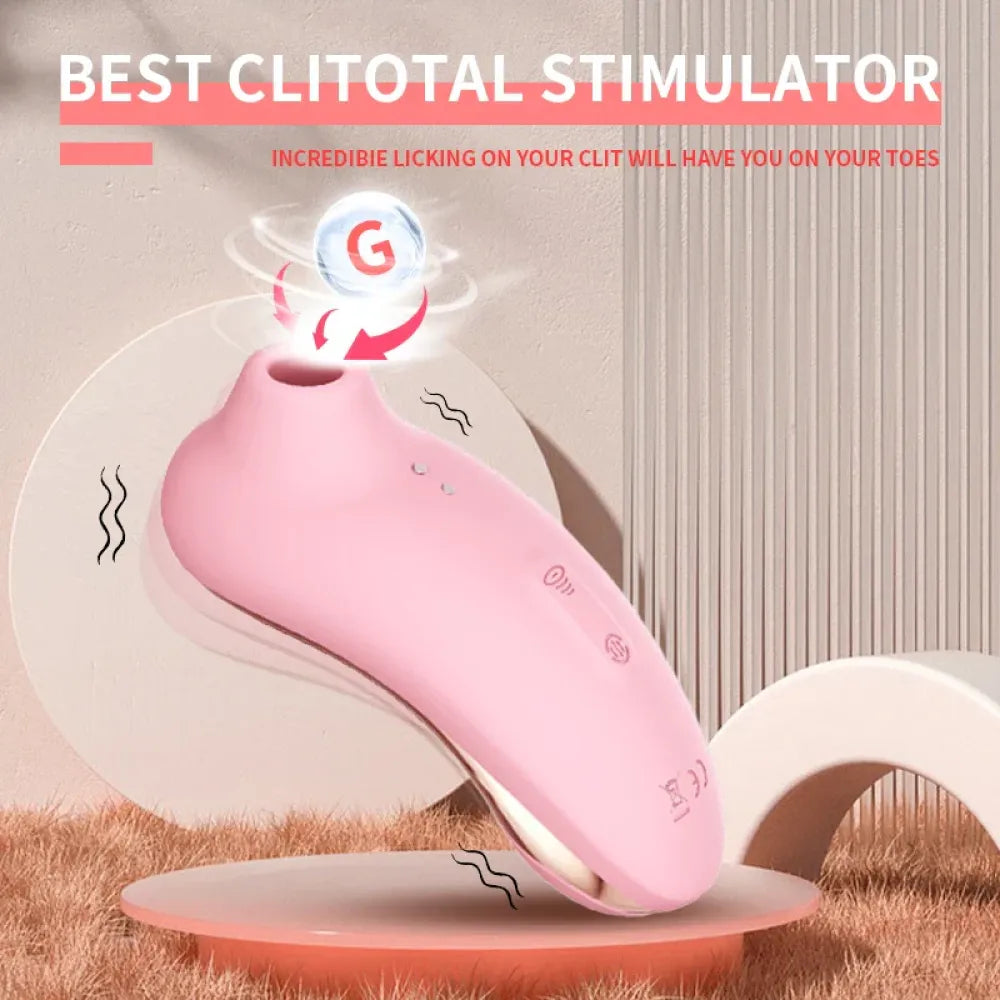 2 In 1 Suction Vibration Toy for Women Clit Nipple Stimulator-3
