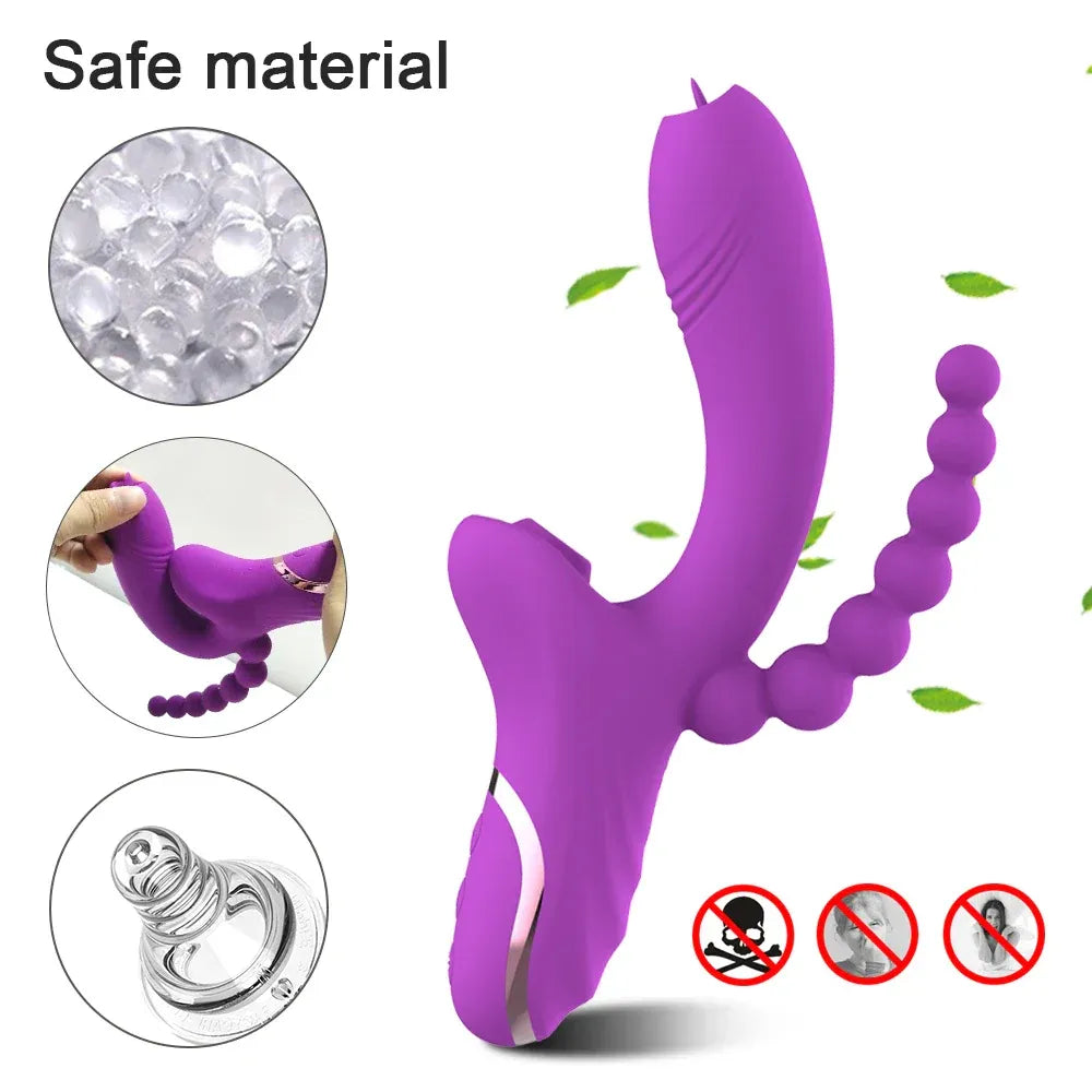 3-in-1 Clit Sucker & Vagina Stimulator for Women-4