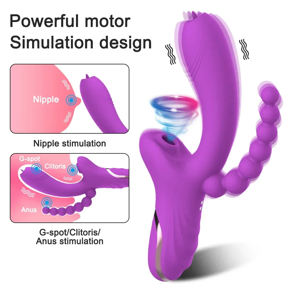 3-in-1 Clit Sucker & Vagina Stimulator for Women-2