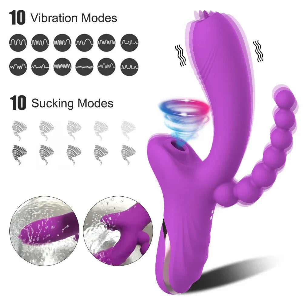 3-in-1 Clit Sucker & Vagina Stimulator for Women-1