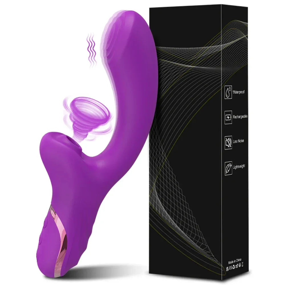 3 In 1 Clit Sucking Vibrator for Women G Spot Vagina Anal Stimulation Female Masturbator-0