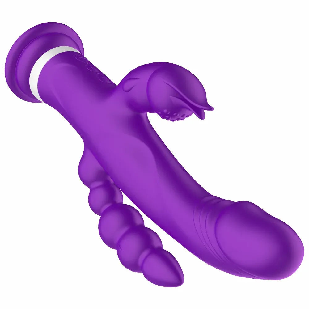 3 In 1 G Spot Rabbit Vibrator for Women Powerful Pleasure Toy-0