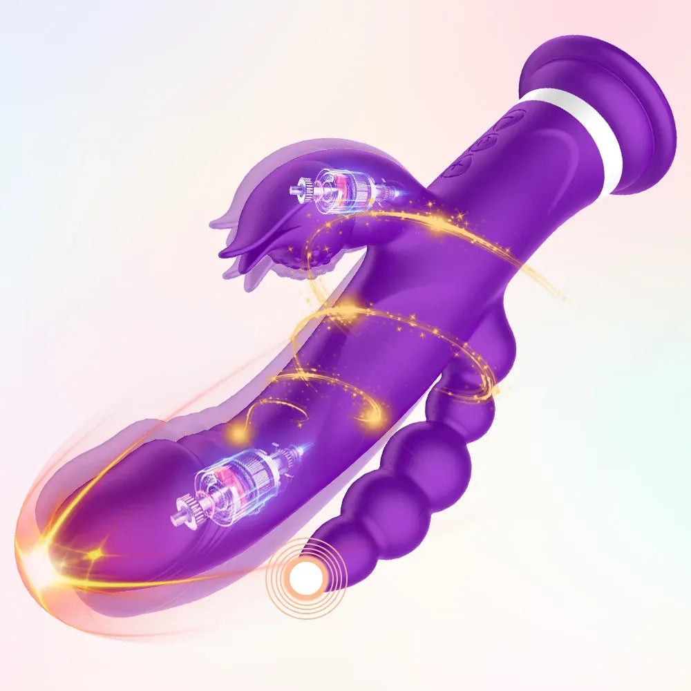 3 In 1 G Spot Rabbit Vibrator for Women Powerful Pleasure Toy-1