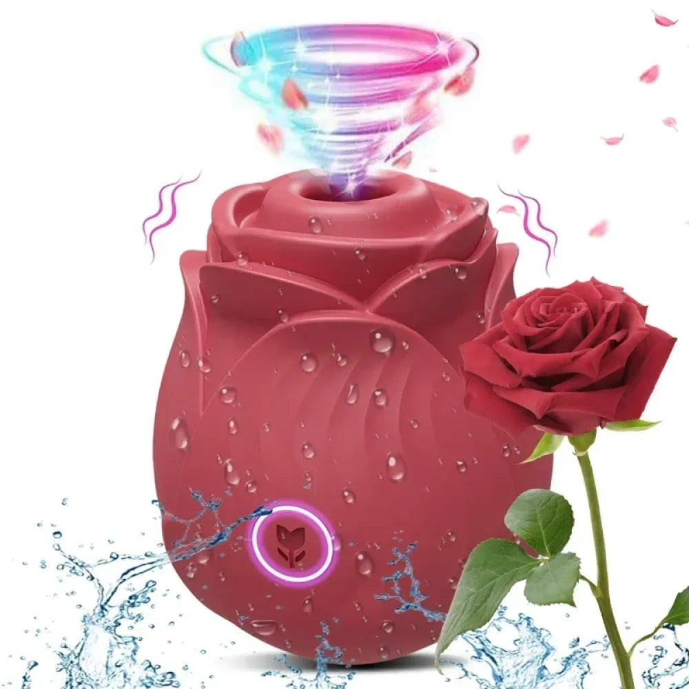 3-in-1 Rose Dildo Vibrator for Women-5