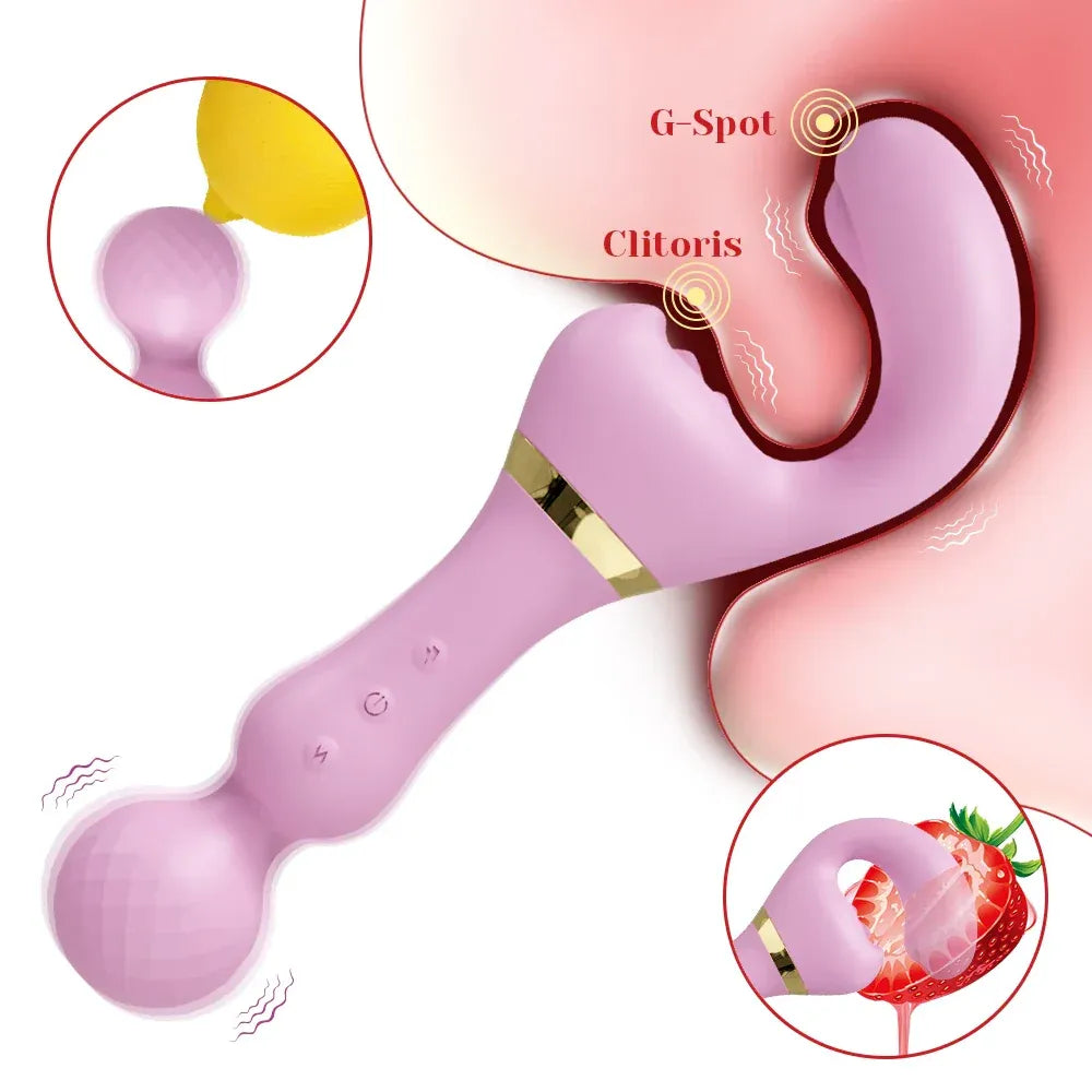3 In 1 Vagina Vibrator for Women G Spot Nipples Stimulation-1