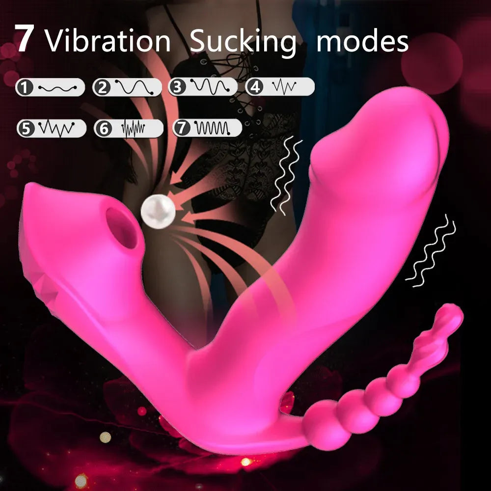 3 In 1 Wearable Vibrator For Ucking Anal Clitoral Stimulation-3