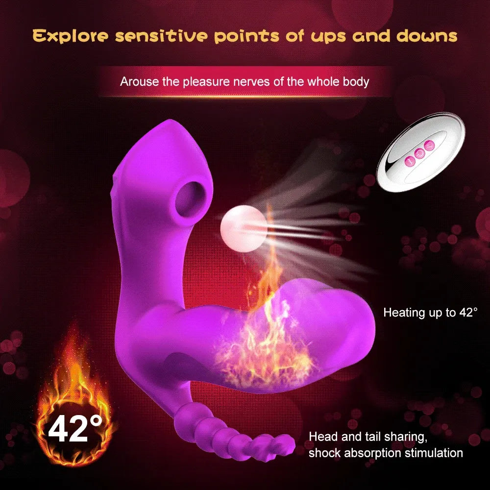 3 In 1 Wearable Vibrator For Ucking Anal Clitoral Stimulation-2