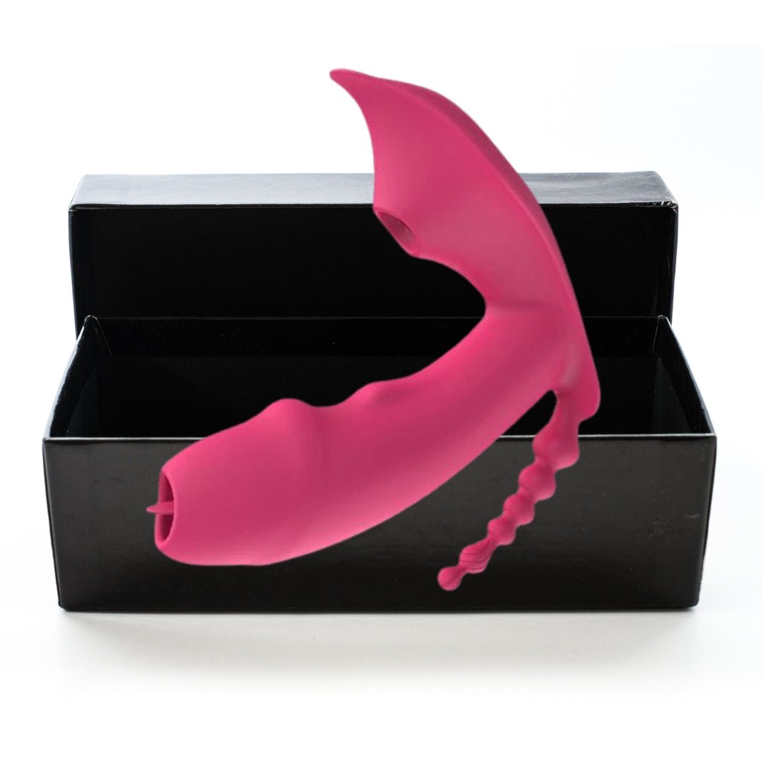 3-in-1 Bluetooth APP Controlled Dildo Vibrator with Heating & Vacuum Suction | Vagina, Clitoris Stimulator | Female Masturbator Sex Toy for Women-0