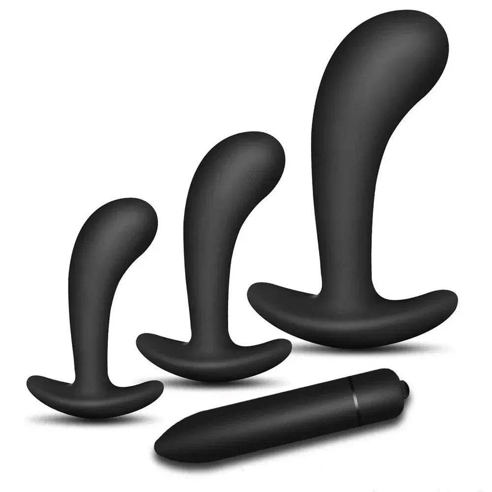 3-Piece Silicone Anal Plug Set for Anal Play-9