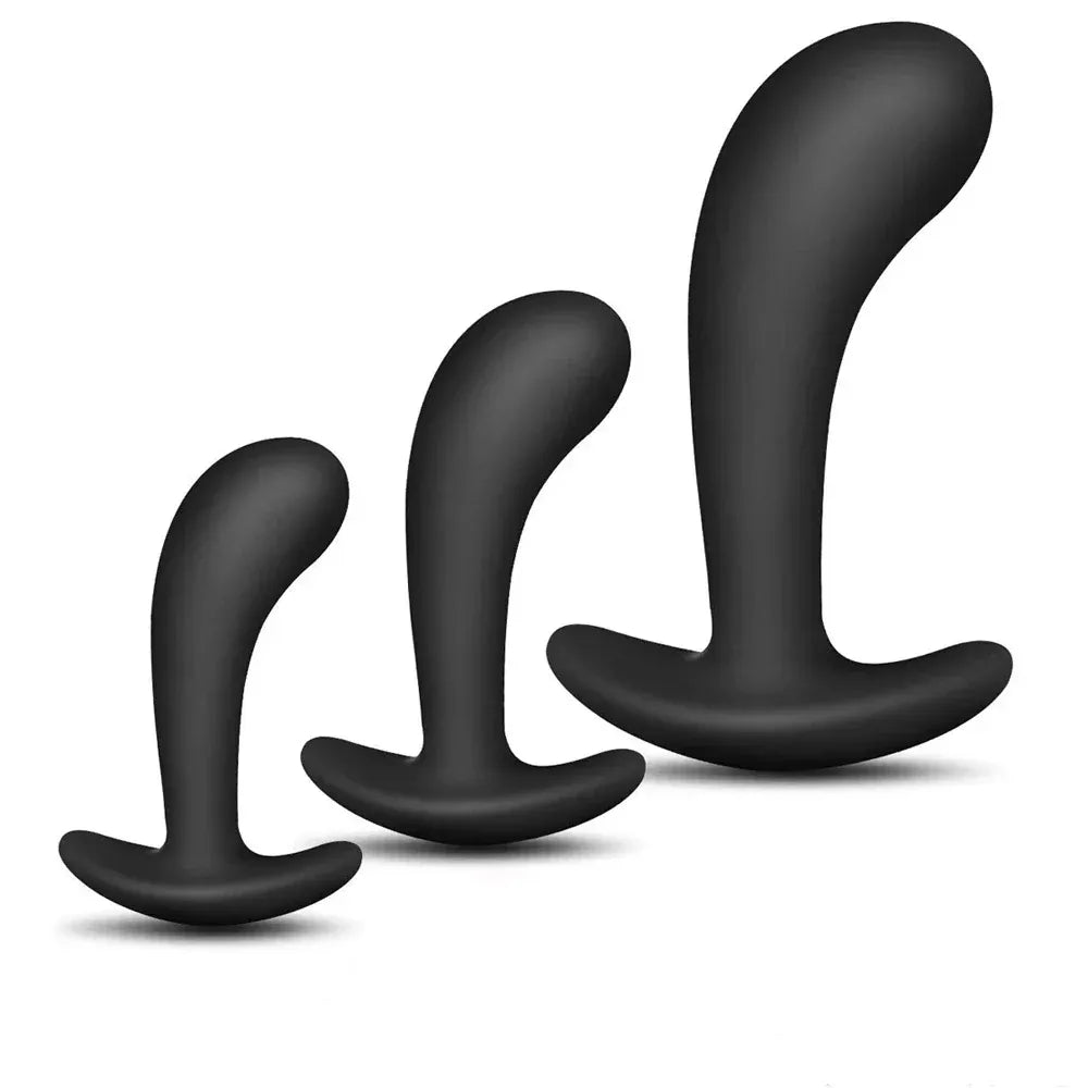 3-Piece Silicone Anal Plug Set for Anal Play-6