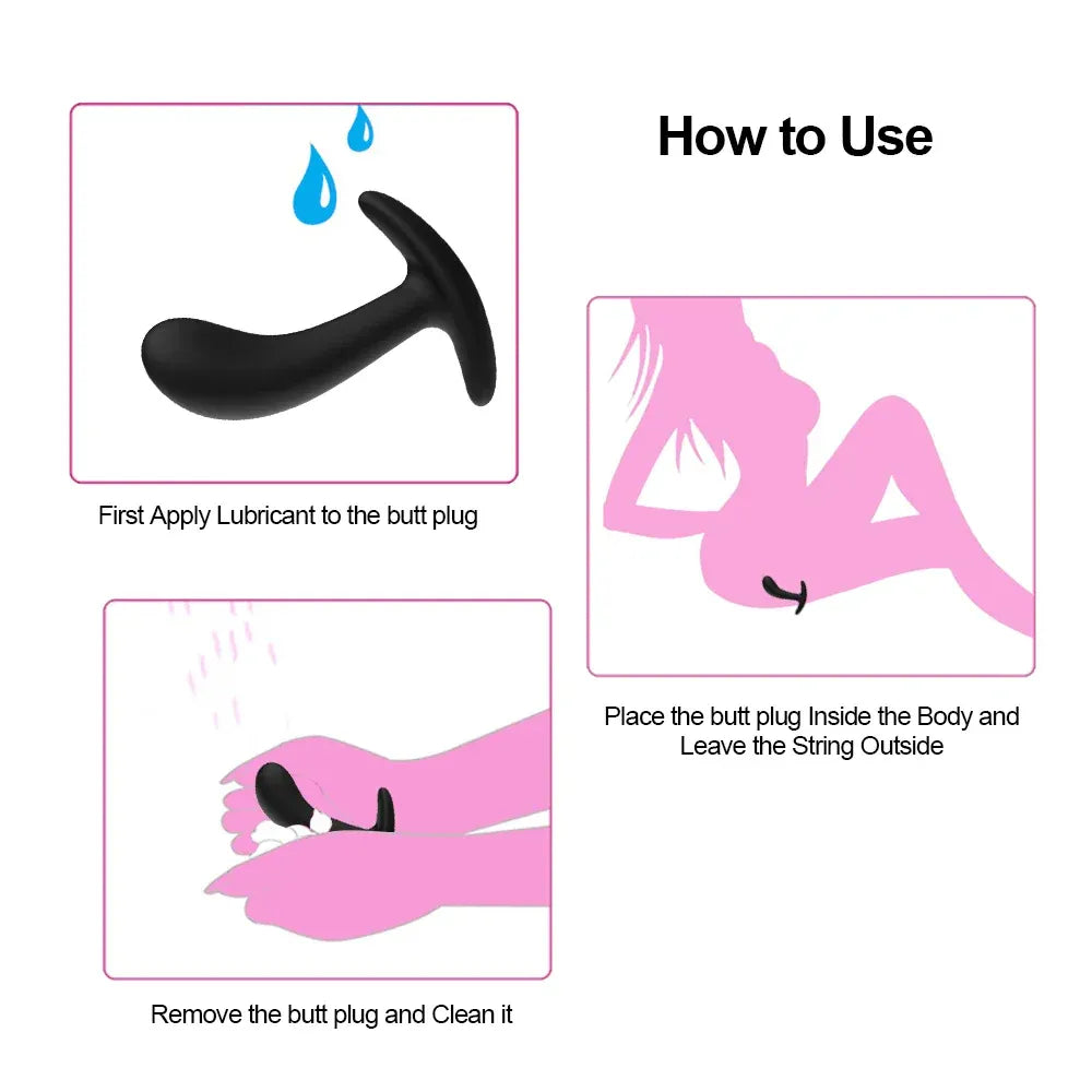 3-Piece Silicone Anal Plug Set for Anal Play-4