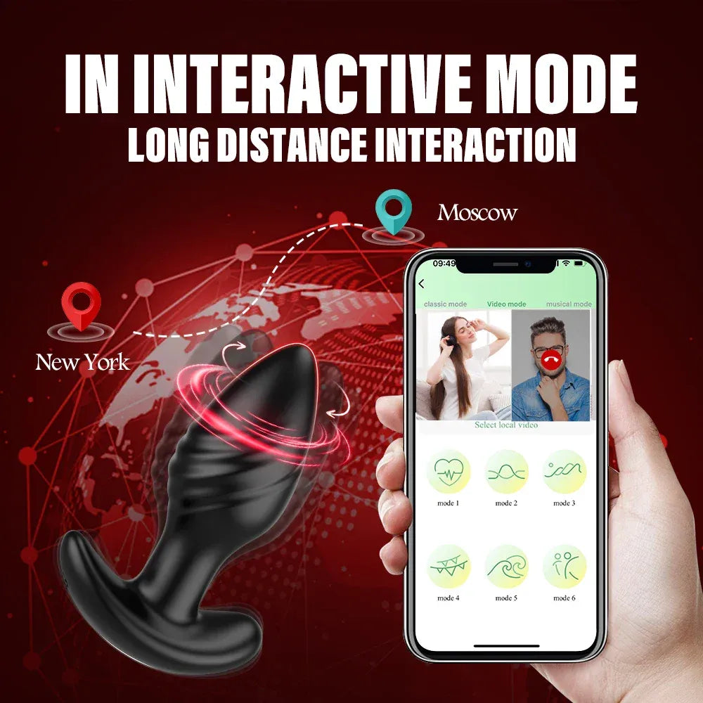 360 Rotating Anal Plug Vibrator-1
