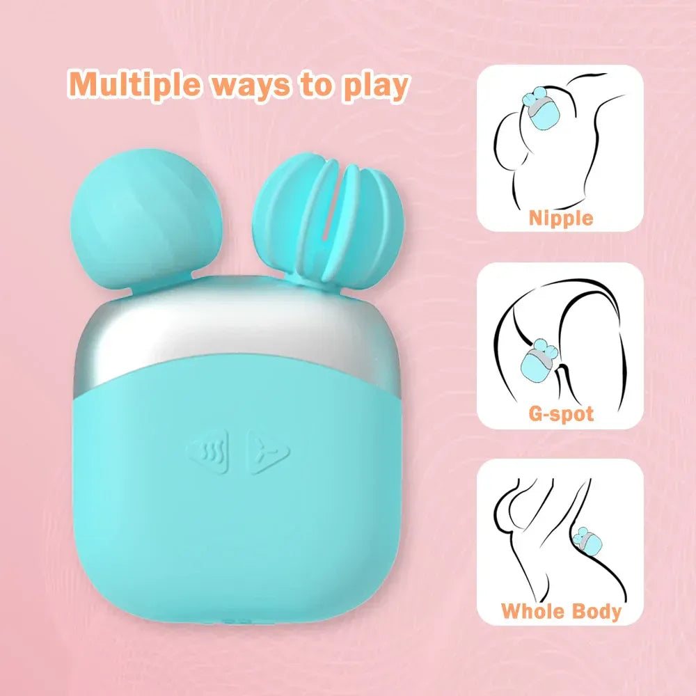 360 Rotating Clit Vibrator for Women G Spot Stimulation Massager Invisible Butterfly-4