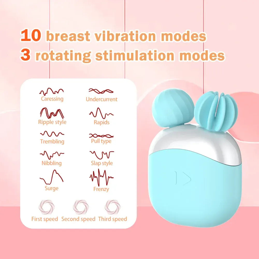 360 Rotating Clit Vibrator for Women G Spot Stimulation Massager Invisible Butterfly-3