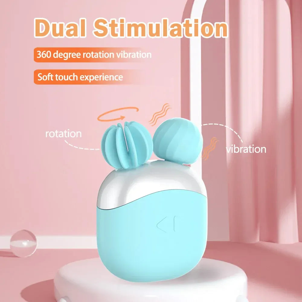 360 Rotating Clit Vibrator for Women G Spot Stimulation Massager Invisible Butterfly-1