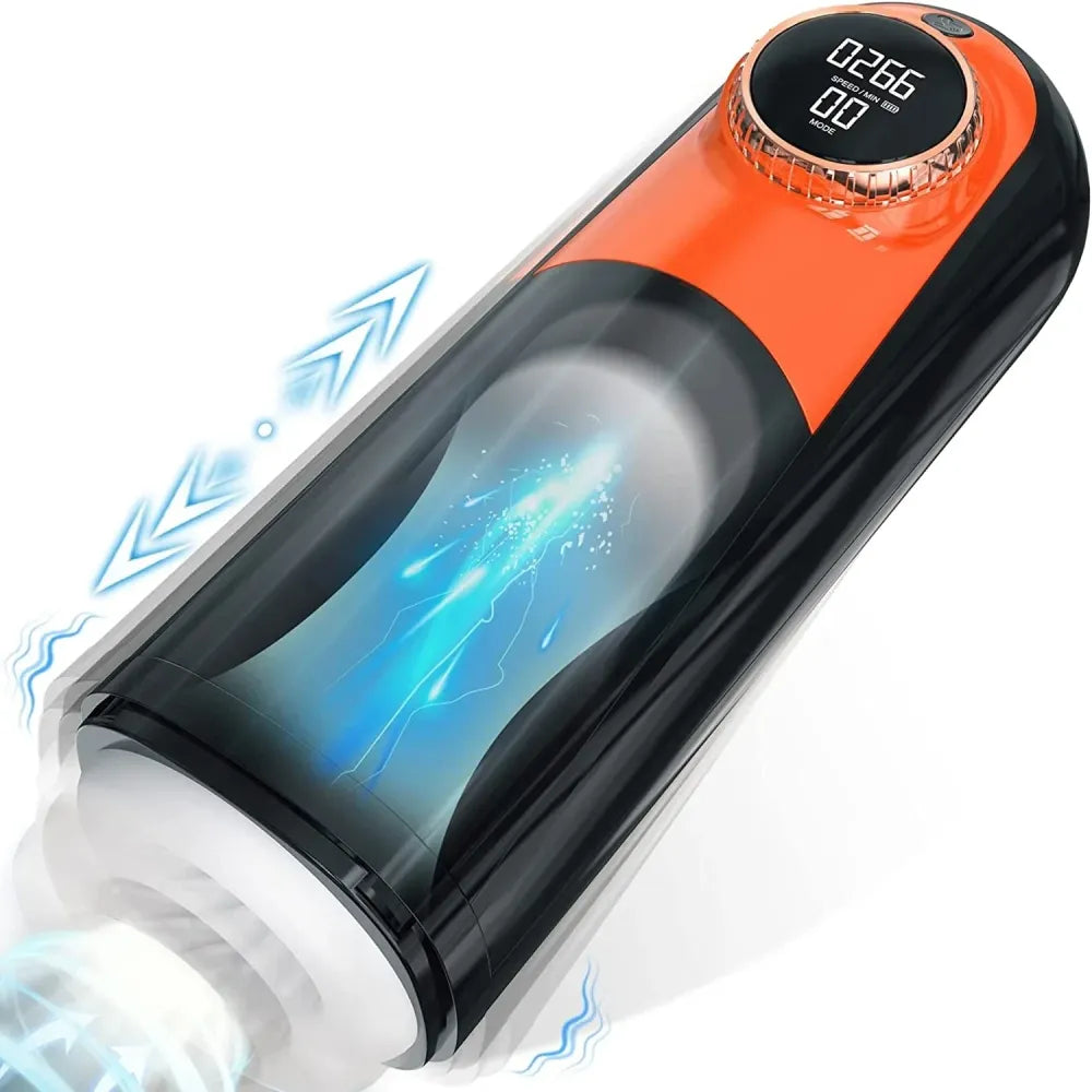3d Realistic Male Masturbator 10 Vibrating 6 Thrusting 3 Suction Modes-1