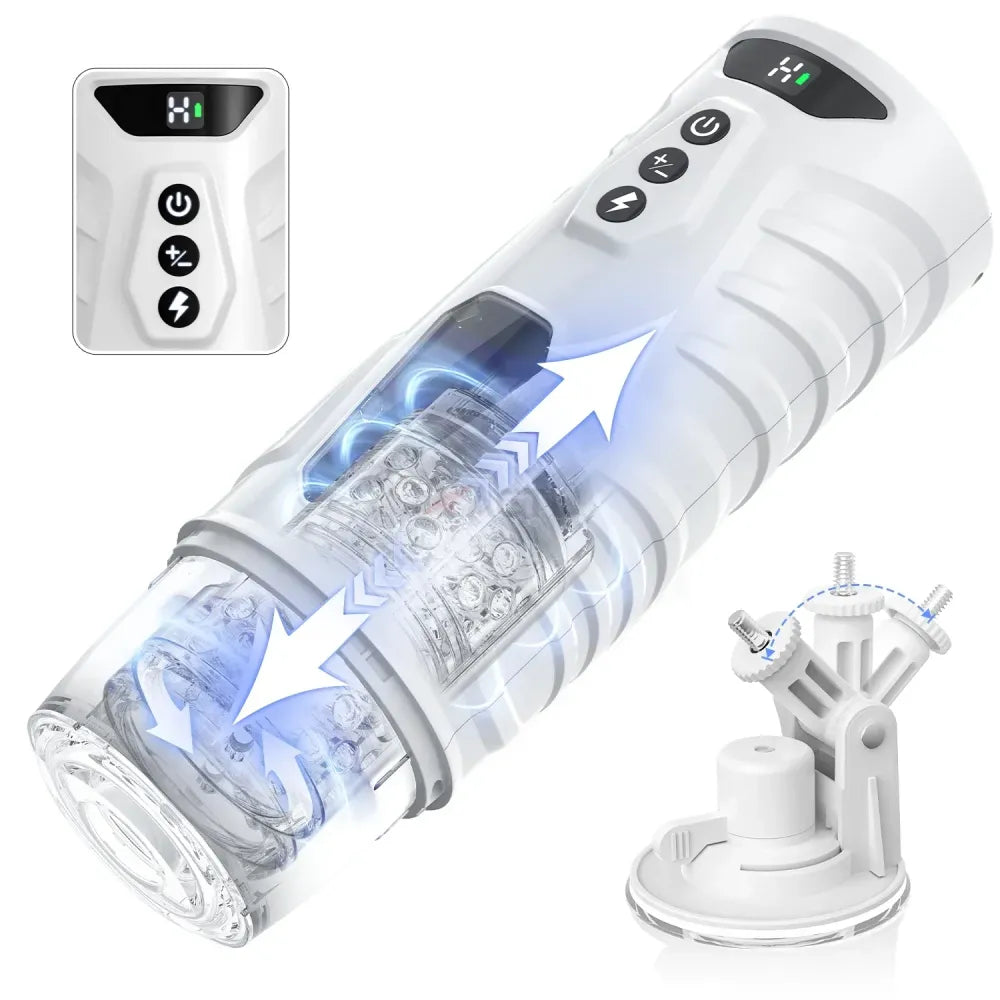 7 Inch Thrusting Rotating Male Masturbator for Electric Stimulation-6