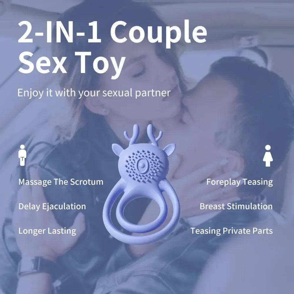 7 Mode Double Penetration Cock Ring For Men-2