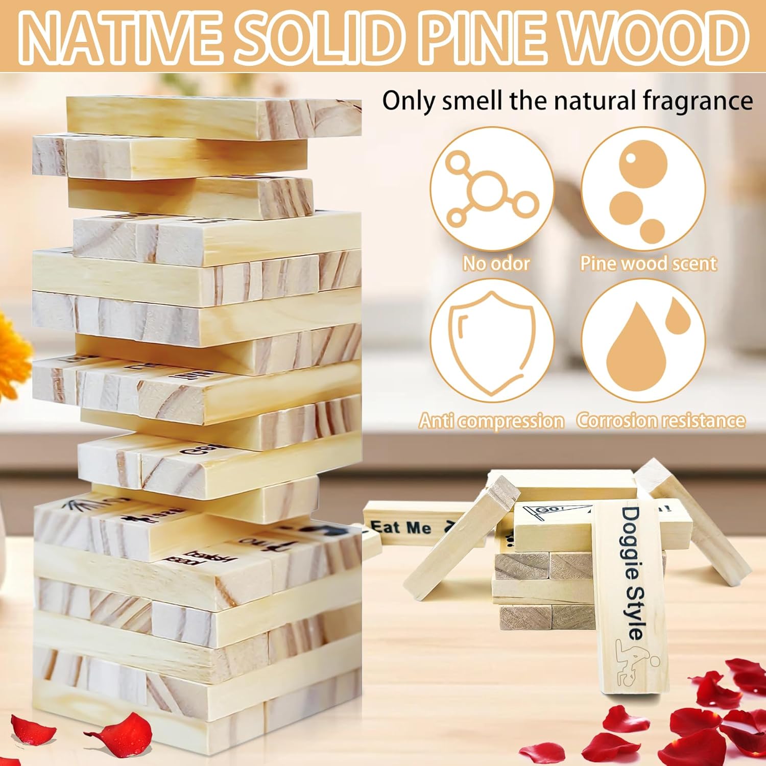 48Pcs Sex Block Tower Game-3