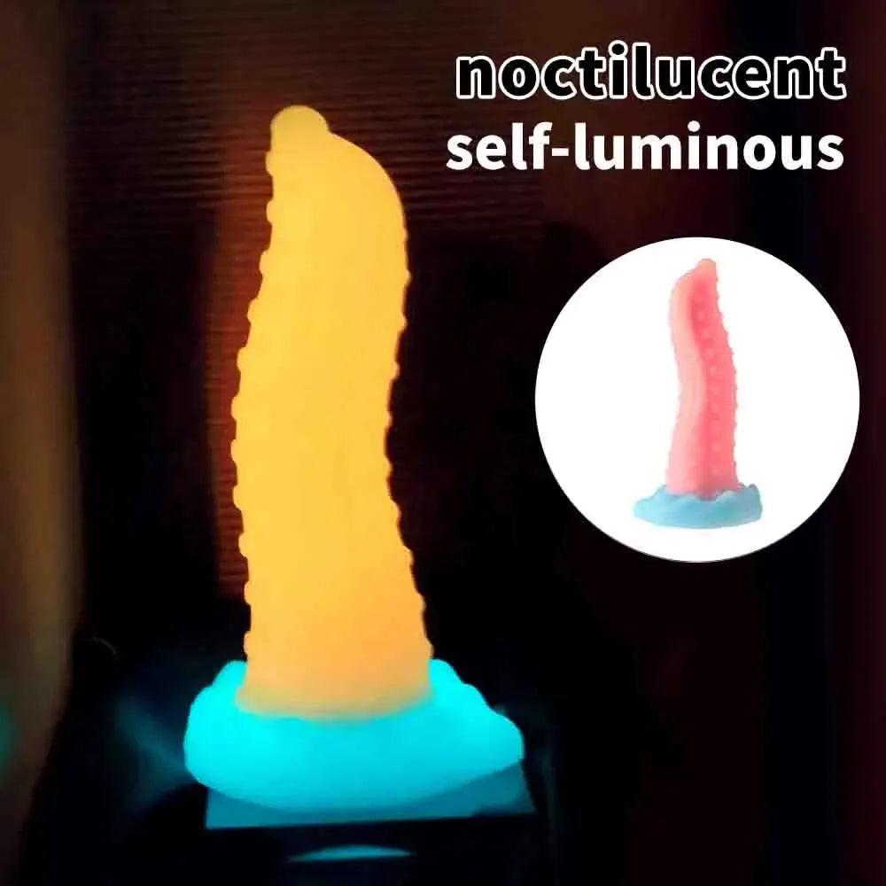 8.6 Glowing Realistic Dildo with Suction Cup-2